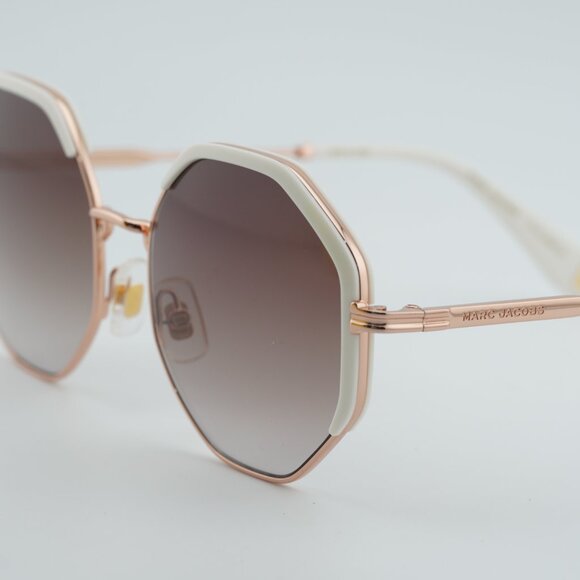 Marc Jacobs MJ 1079/S 024S HA Sunglasses Gold Geometric Frame, Brown Lenses main image 10